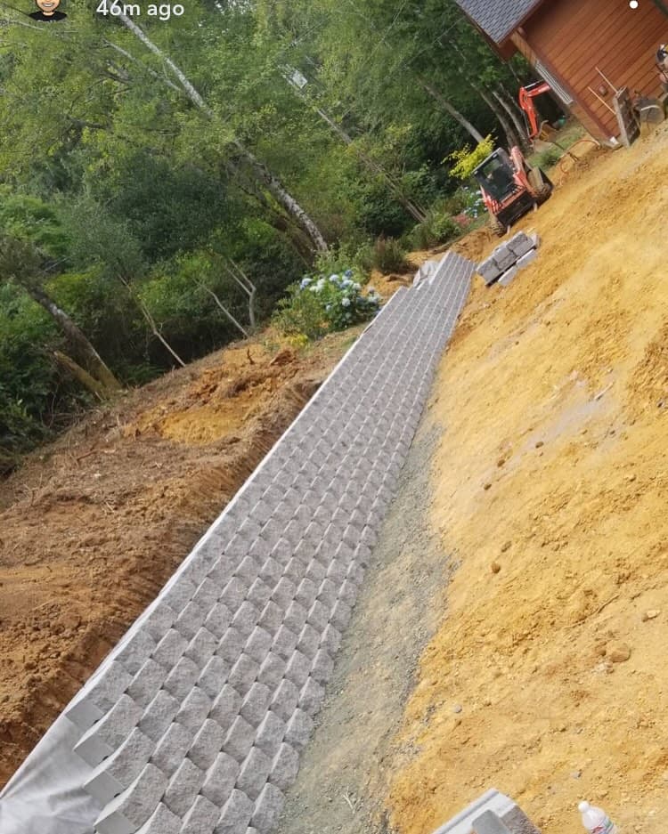 Residential Foundation Protection & Retaining Wall, Coos Bay Area